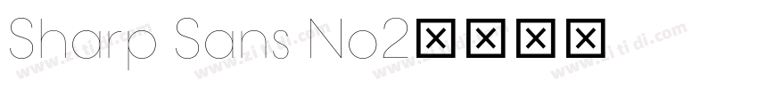 Sharp Sans No2字体转换